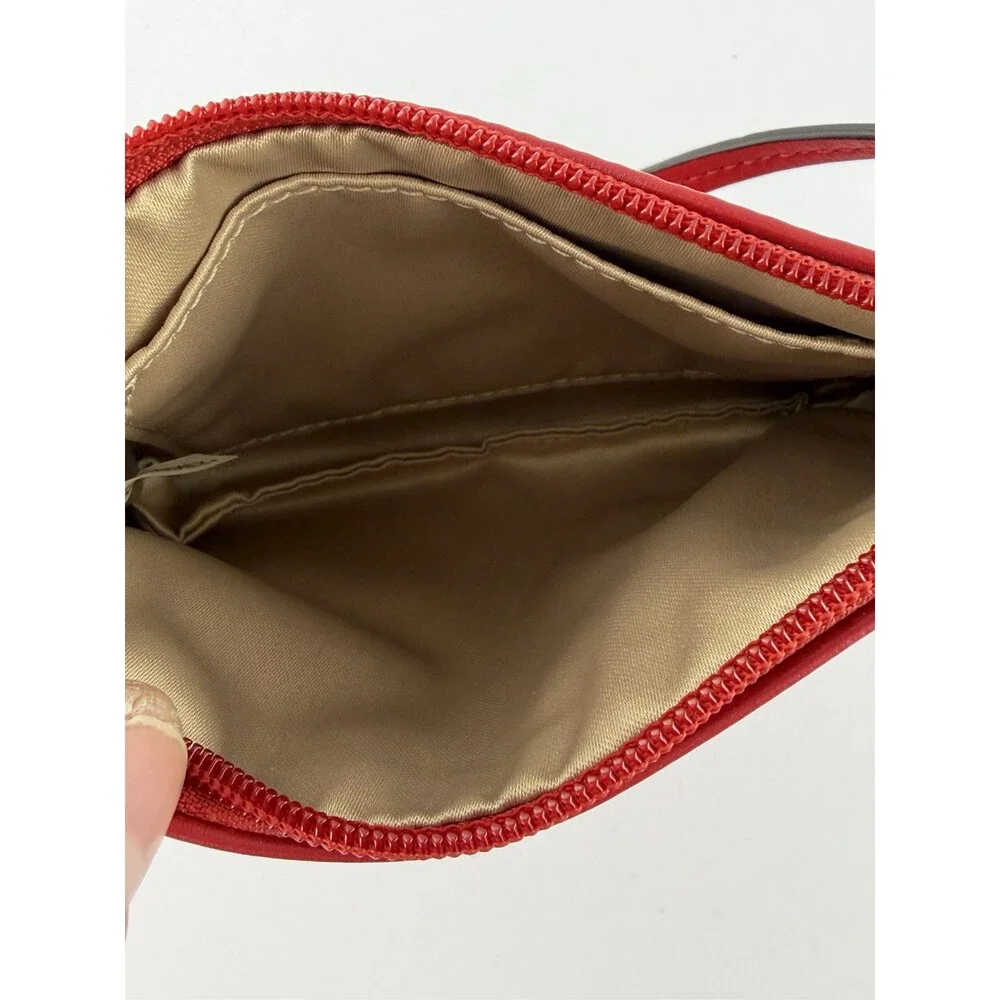 Beautiful COACH Red Smooth Leather Wristlet